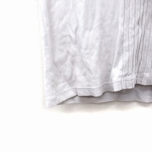 スキャパ SCAPA フリル カットソー Tシャツ 半袖 オープンネック 無地 コットン 綿 42 ライトグレー /FT31 レディース_画像6