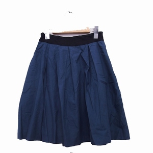 ドレステリア DRESSTERIOR スカート フレア ミニ コットン シンプル ネイビー 紺 /KT6 レディース