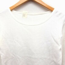 N.ハリウッド N.HOOLYWOOD ロング スリーブ Tシャツ カットソー ボートネック 綿 36 ホワイト 白 /FT30 レディース_画像4