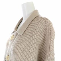 メゾン カレ MAISON CARREE WOOL G-Jyan ニットジャケット ウール ポケット F IVORY MC-03-14 /YI21 レディース_画像5