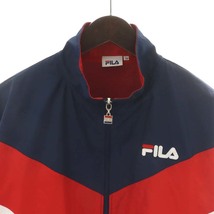 フィラ FILA ウィンドブレーカー ブルゾン ジャケット ジップアップ 160cm 紺 ネイビー 赤 レッド D1053A /AN39 キッズ_画像6