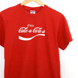 MT2119 コカ・コーラ Coca Cola JERZEES Tシャツ M 肩46 企業 コラボ アメリカ古着 メール便可 xq