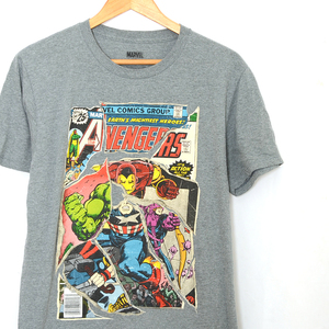 MT2136 アベンジャーズ AVENGERS Tシャツ M 肩47 映画 アメリカ古着 メール便可 xq