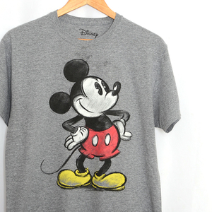 MT2081 ミッキーマウス Micky Mouse Tシャツ M 肩46 ディズニー 映画 アニメ アメリカ古着 メール便可 xq