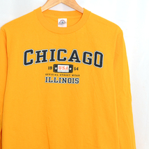 ST3140 シカゴ イリノイ CHICAGO ILLINOIS ロンTシャツ S 肩幅44 メール便可 xq_画像1