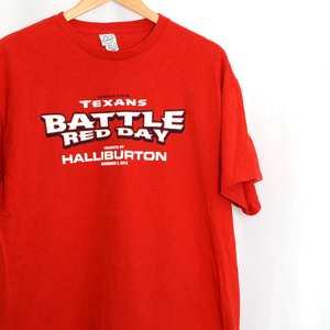 ST3137 BATTLE RED DAY Tシャツ XL 肩幅55 DELTA HALLIBURTON メール便可 xq