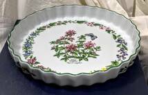 英国 ヴィンテージ Royal Worcester Herbs ロイヤルウースター ハーブ/ボタニカル パン皿 /プレート 径27cm 元箱 used 未使用 コレクション_画像3