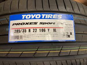 ◆新品4本Set◆送料無料◆2023年製造◆TOYO プロクセススポーツSUV 285/35R22 106Y◆カイエン トゥアレグ アウディQ7 テスラ モデルX 等◆