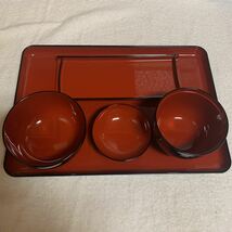 お食い初め食器セット 女の子　越前漆器_画像1