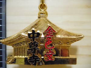 D72　キ－ホルダ－ 観光地　金色堂　中尊寺　中古　（D4）