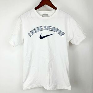 大きいサイズ NIKE ナイキ 半袖 Tシャツ メンズ L 白 ホワイト ロゴ スウォッシュ シンプル カジュアル スポーツ 刺繍 アメカジ ウェア