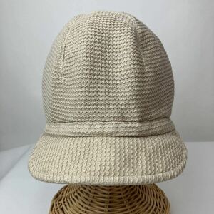 LACOSTE ラコステ キャスケット フリー サイズ 57.5cm 茶 ベージュ ワンポイント 刺繍 キャップ CAP カジュアル スポーツ ゴルフ 日よけ