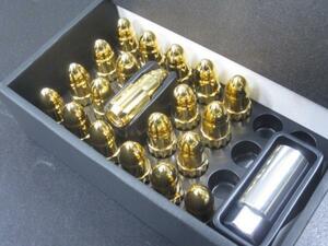  made in Japan . circle nut Gold 55mm M12XP1.5 20 piece set 