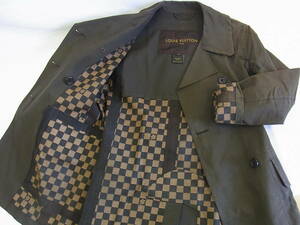 ## Louis Vuitton * reverse side Damier tea Macintosh coat 34##