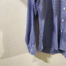 vintage euro cotton check shirt ヨーロッパ古着 ビンテージ 長袖シャツ チェックシャツ ドイツ製 コットンシャツ 70s 80s_画像5