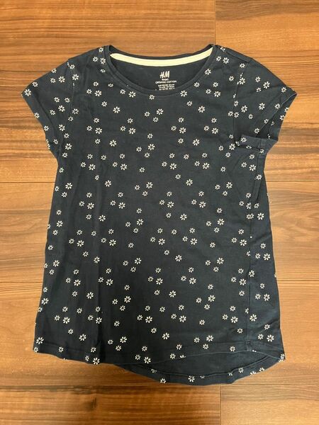 H＆M 花柄 アシメ Tシャツ 半袖 キッズ 女の子