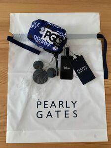 新品未使用　PEARLY GATES パーリーゲイツ総柄ボールポーチ 〈MICKYSERIES〉ミッキーコラボ　プレゼントにも