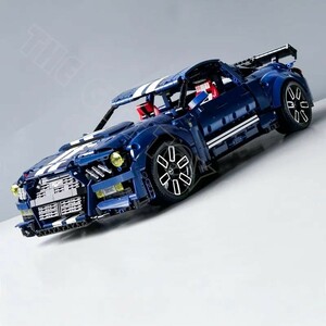 数量限定[新作] LEGO互換 テクニック フォード シェルビーGT500 タイプ ブルー 3386ピース