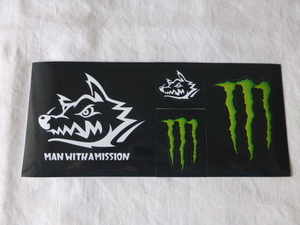 モンスターエナジー ステッカーシート モンスターエナジー MONSTER ENERGY MAN WITH A MISSION