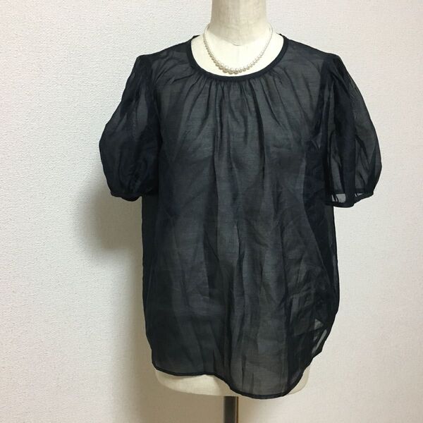 GU シースルー ブラウス L