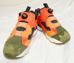 Reebok INSTA PUMP FURY ASYM　27.0cm　リーボック ポンプ フューリー　グリーン×オレンジ　V67791　やや難アリ品　[匿名配送]