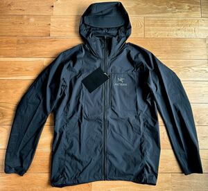 【2023 SSモデル 国内正規　新品】ARC'TERYX Squamish Hoody Men's Black Large アークテリクス　スコーミッシュ フーディ ブラック L