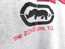 エコーアンリミテッド　ECKO　UNLTD.　半袖Tシャツ　グレー　刺繍入り　XL_画像7