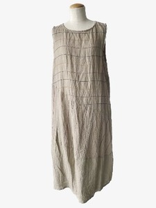 senso Uni ko Io com Io used recycle senso lady's One-piece tunic no sleeve beautiful goods 