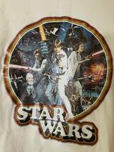 STINGRAYS STAR WARS スターウォーズ Tシャツ 白 M ルーク・スカイウォーカー ダースベイダー ハンソロ レイア 3PO R2D2 チューバッカ_画像2