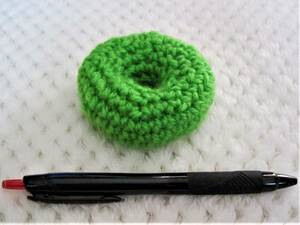  miscellaneous goods # Mini doughnuts yellow green powdered green tea braided ...No.004 lovely ... thing handicraft hand made .. manju... ..