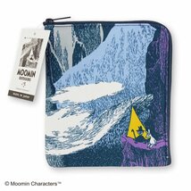 ムーミン フラットポーチ テント パープル ミニポーチ MOOMIN OUTDOORS アウトドア 携帯用 おしゃれ 15x13cm_画像2