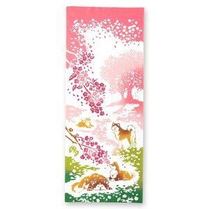 日本手ぬぐい 和柄 おしゃれ 桜の丘でひと休み さくら kenema 春 注染 手拭い クリックポスト対応