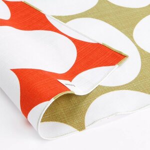  free shipping furoshiki large size fins Ray son reversible Cross POP pop light green orange 105x105cm polka dot 