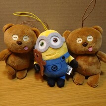 minion minions tim ミニオンズ ミニオン セット ぬいぐるみ マスコット 飾り ティム ボブ bob インテリア オーナメント 飾り bear くま 34_画像1