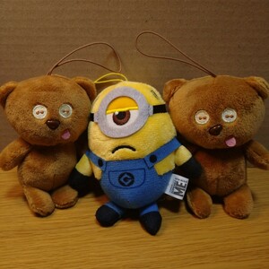 minion minions tim ミニオンズ ミニオン セット ぬいぐるみ マスコット 飾り ティム ボブ bob インテリア オーナメント 飾り bear くま 35