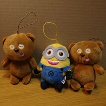 minion minions tim ミニオンズ ミニオン セット ぬいぐるみ マスコット 飾り ティム ボブ bob インテリア オーナメント 飾り bear くま 36_画像1