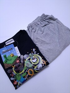 新品未使用 マインクラフト 150 半袖Tシャツ　パジャマ ルームウェア 即決送料無料　YouTube　まいぜん　クリーパー　ら　エンダーマン