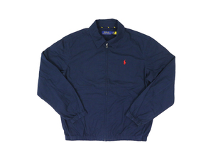 新品 b717 Sサイズ コットン ジャケット スイングトップ 紺 NAVY ワンポイント polo ralph lauren ポロ ラルフ ローレン 