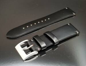 純正 SEIKO セイコー 20mm コードバン 腕時計 レザーバンド SCVS013 6R15-00B0用 ベルト 黒 ブラック cordovan DFS0AW