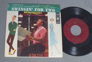 ●米7inch DON CHERRY WITH RAY CONNIFF/SWINGIN` FOR TWO ○