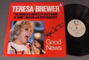 ●米LP TERESA BREWER/ GOOD NEWS (RALPH SUTTONサイン付)○