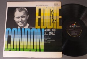 ●米LP EDDIE CONDON / SPOTLIGHT ON サイン付○