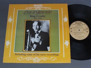 ●英LP BING CROSBY/EASY TO REMEMBER 1931-36○