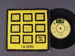 ★英7inch I.Q.ZERO/SHE`S SP RARE オリジナル☆