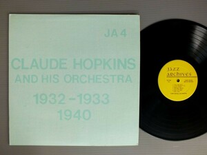 ●米LP CLAUDE HOPKINS & HIS ORCHESTRA/1932-1933 1940 ○