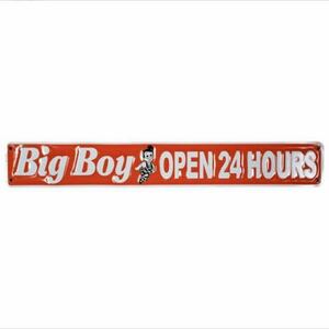 エンボスメタルサインBig Boy ビッグボーイ [BB RED] ブリキ看板 アメリカン雑貨 インテリア雑貨 ショップ 店舗 ディスプレイ ハンバーグ