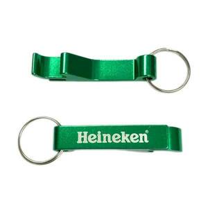 携帯ボトルオープナー（Heineken ハイネケン）キーホルダー 栓抜き BAR アルコール 生活雑貨 ミニ お酒 キャンプ フタ らくらく