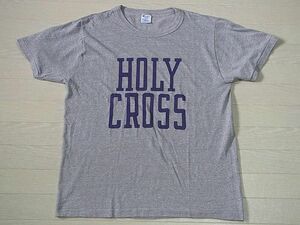 80's Champion HOLY CROSS Tシャツ　SIZE:L　カレッジ　USA　チャンピオン　Tシャツ　 80's トリコ　OLD　ヴィンテージ