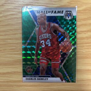 2019-20 Panini Mosaic Charles Barkley green prizm Hall of Fame