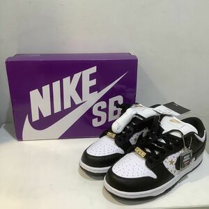 SUPREMEシュプリーム スニーカーブラック DH3228-102×Nike SB DunkLow OGQS GoldStarsナイキSBダンクロー ゴールドスターズ 28.5cm 603561